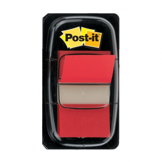 Index Post-it® Clasic,  25.4 x 43.2 mm, rosu