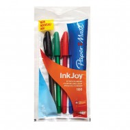Pix fara mecanism Papermate Inkjoy 100C gel, 5 culori/set Pix fara mecanism Papermate Inkjoy 100C gel, 5 culori/set