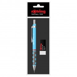 Set creion mecanic Rotring Tikky 0.7 mm + radiera, diverse culori Set creion mecanic Rotring Tikky 0.7 mm + radiera, diverse culori