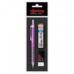 Set Rotring creion mecanic 0.7, diverse culori, mina 0.7, radiera Set Rotring creion mecanic 0.7, diverse culori, mina 0.7, radiera
