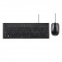 Kit tastatura si mouse cu fir HAMA Cortino, USB, Layout RO, negru