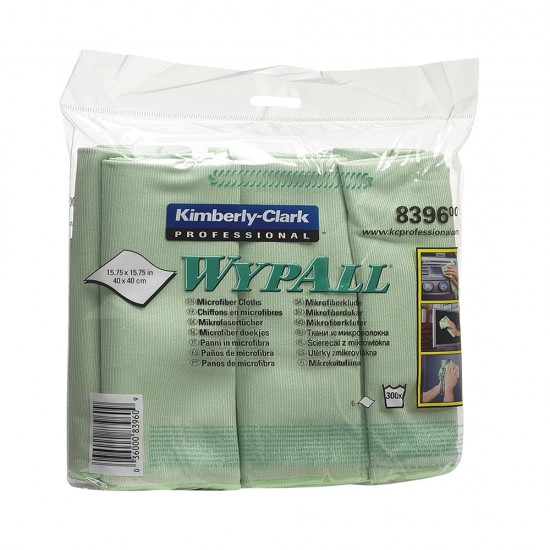 Lavete microfibra Kimberly-Clark Wypall, verzi, 6 bucati/pachet