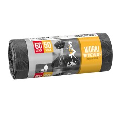 Saci menajeri HDPE, 60 l, negru, 50 bucati/rola Saci menajeri HDPE, 60 l, negru, 50 bucati/rola