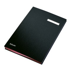 Mapa Esselte pentru semnaturi cu separatoare, 20 separatoare, negru Mapa Esselte pentru semnaturi cu separatoare, 20 separatoare, negru