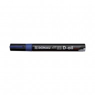 Marker permanent cu vopsea Donau, varf rotund, 2.8 mm, albastru Marker permanent cu vopsea Donau, varf rotund, 2.8 mm, albastru