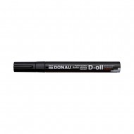 Marker permanent cu vopsea Donau, varf rotund, 2.8 mm, negru Marker permanent cu vopsea Donau, varf rotund, 2.8 mm, negru