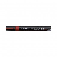 Marker permanent cu vopsea Donau, varf rotund, 2.8 mm, rosu Marker permanent cu vopsea Donau, varf rotund, 2.8 mm, rosu