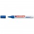 Marker permanent Edding 750, cu vopsea, corp metalic, varf rotund, 2-2-4 mm, albastru