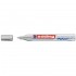 Marker permanent Edding 750, cu vopsea, corp metalic, varf rotund, 2-2-4 mm, argintiu