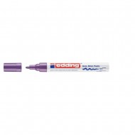 Marker permanent Edding 750, cu vopsea, corp metalic, varf rotund, 2-4 mm, violet