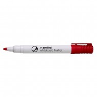 Marker pentru tabla A-series, varf rotund, 2 mm, rosu Marker pentru tabla A-series, varf rotund, 2 mm, rosu