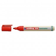 Marker pentru tabla Edding 28, ecologic, varf rotund, 1.5-3 mm, rosu