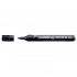 Marker permanent Edding 2000C, corp metalic, varf rotund, 1.5-3 mm, negru