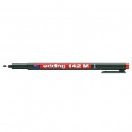 Marker permanent Edding OHP 142M, corp plastic, varf rotund, 1 mm, rosu Marker permanent Edding OHP 142M, corp plastic, varf rotund, 1 mm, rosu
