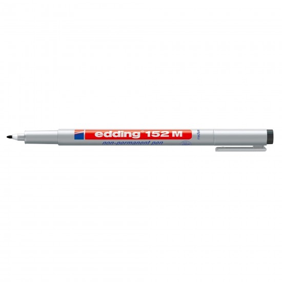 Marker nepermanent Edding OHP 152, varf rotund, 1.0 mm, negru