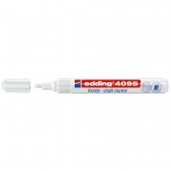 Marker pentru sticla Edding 4095, varf 2-3 mm, alb Marker pentru sticla Edding 4095, varf 2-3 mm, alb