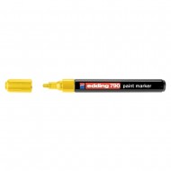 Marker permanent Edding 790, cu vopsea, corp plastic, varf rotund, 2-3 mm, galben Marker permanent Edding 790, cu vopsea, corp plastic, varf rotund, 2-3 mm, galben