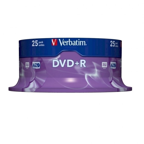 DVD+R Verbatim, 16x, 4.7 GB, 25 bucati/cake