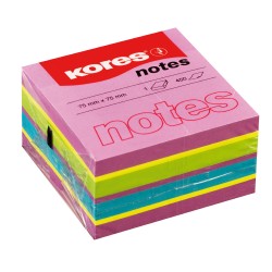 Notite adezive, Kores, 75 x 75 mm, multicolor, 450 file Notite adezive, Kores, 75 x 75 mm, multicolor, 450 file