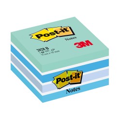 Notite adezive, Post-it, Aquarelle, albastru pastel, 76 x 76 mm, 450 file  Notite adezive, Post-it, Aquarelle, albastru pastel, 76 x 76 mm, 450 file