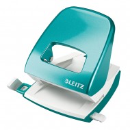 Perforator Leitz WOW 5008, 30 coli, metalic, turcoaz Perforator Leitz WOW 5008, 30 coli, metalic, turcoaz
