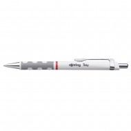 Pix cu mecanism, Rotring, Tikky III, 0.8 mm, alb, mina albastra Pix cu mecanism, Rotring, Tikky III, 0.8 mm, alb, mina albastra