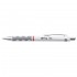 Pix cu mecanism, Rotring, Tikky III, 0.8 mm, alb, mina albastra