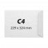 Plic C4, 229 x 324, offset alb, gumat, 80 g, 25 bucati/set