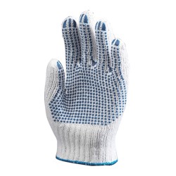 Manusi protectie din bumbac, Sacla 4349, insertii PVC, marimea 9 Manusi protectie din bumbac, Sacla 4349, insertii PVC, marimea 9