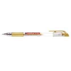 Roller cu gel, Edding, Cristal Jelly 2185, 0.7 mm, plastic, auriu Roller cu gel, Edding, Cristal Jelly 2185, 0.7 mm, plastic, auriu