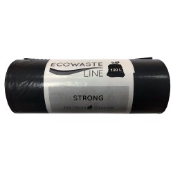 Saci menajeri LDPE, 120 l, negru, 10 bucati/rola Saci menajeri LDPE, 120 l, negru, 10 bucati/rola