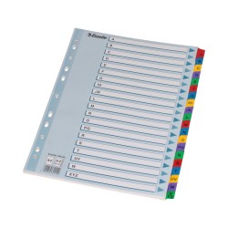 Index A-Z, Esselte, Mylar, carton cu taste laminate, A4 Index A-Z, Esselte, Mylar, carton cu taste laminate, A4