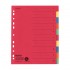 Separatoare carton 240x297 index color 230g 10 bucati/set, A4, rezistente
