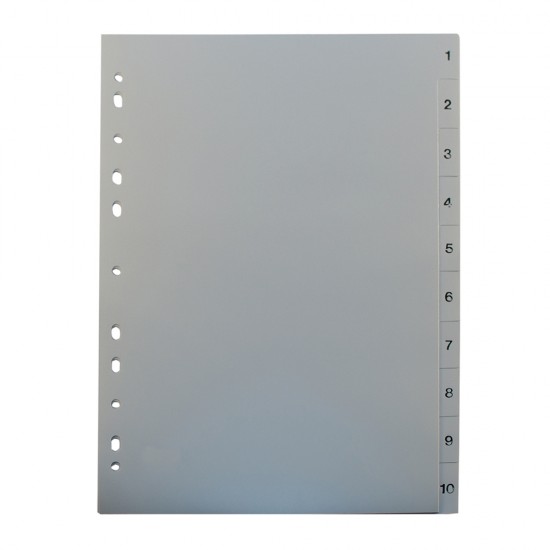 Separatoare Noki, din plastic, cu index 1-10 Separatoare Noki, din plastic, cu index 1-10