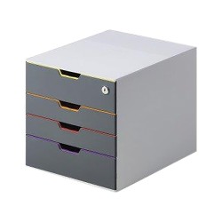 Organizator documente, Durable Varicolor, cu 4 sertare Organizator documente, Durable Varicolor, cu 4 sertare