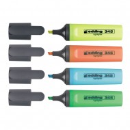 Textmarker Edding 345, varf 2-5 mm, 4 culori/set ( galben, roz, albastru, verde) Textmarker Edding 345, varf 2-5 mm, 4 culori/set ( galben, roz, albastru, verde)