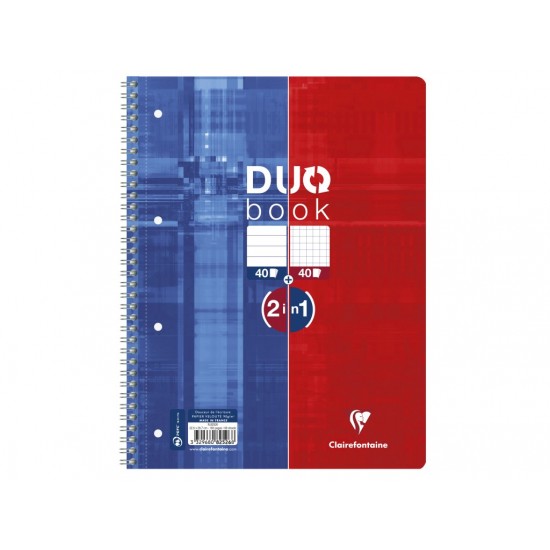 Caiet reversibil cu spiră Duo book, Clairefontaine