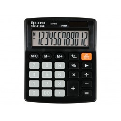 Calculator de birou 12 digiți, 124 x 102 x 25 mm, Eleven SDC-812NR Calculator de birou 12 digiți, 124 x 102 x 25 mm, Eleven SDC-812NR