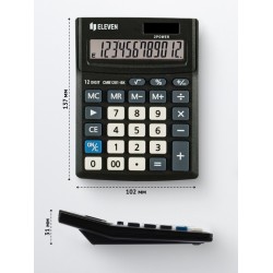 Calculator de birou 12 digiți, 137 x 102 x 31 mm, Eleven CMB1201-BK Calculator de birou 12 digiți, 137 x 102 x 31 mm, Eleven CMB1201-BK