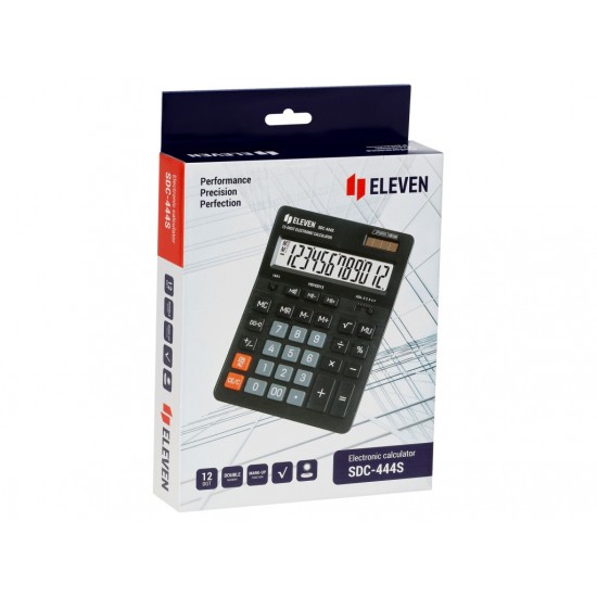 Calculator de birou 12 digiți, 199 x 153 x 31 mm, Eleven SDC-444S