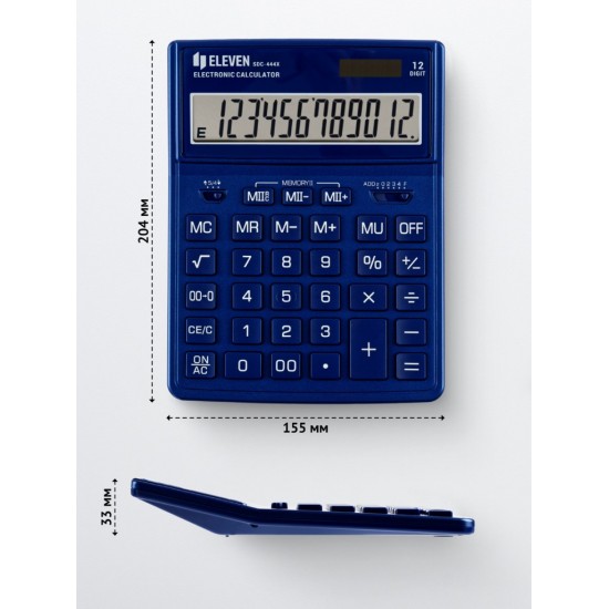 Calculator de birou 12 digiți, 204 x 155 x 33 mm, Eleven SDC-444XR