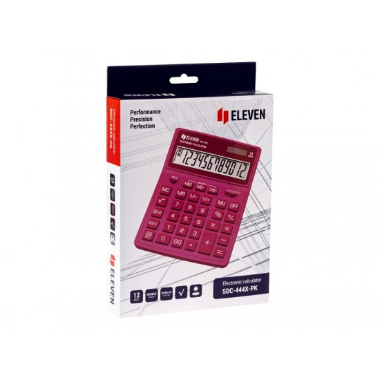 Calculator de birou 12 digiți, 204 x 155 x 33 mm, Eleven SDC-444XR Calculator de birou 12 digiți, 204 x 155 x 33 mm, Eleven SDC-444XR
