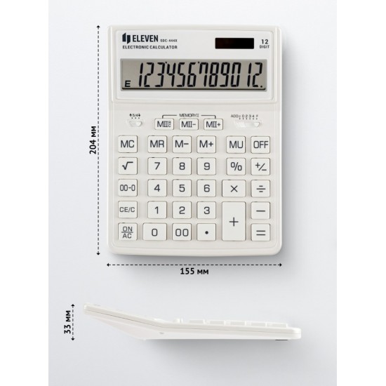 Calculator de birou 12 digiți, 204 x 155 x 33 mm, Eleven SDC-444XR