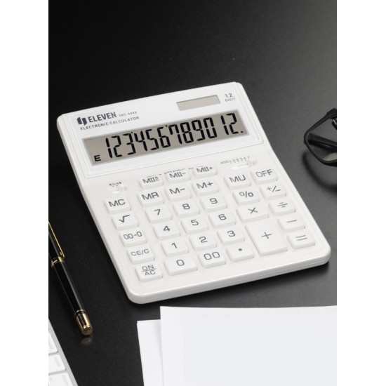 Calculator de birou 12 digiți, 204 x 155 x 33 mm, Eleven SDC-444XR Calculator de birou 12 digiți, 204 x 155 x 33 mm, Eleven SDC-444XR