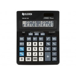 Calculator de birou 16 digiți, 205 x 155 x 35 mm, Eleven CDB1601-BK Calculator de birou 16 digiți, 205 x 155 x 35 mm, Eleven CDB1601-BK