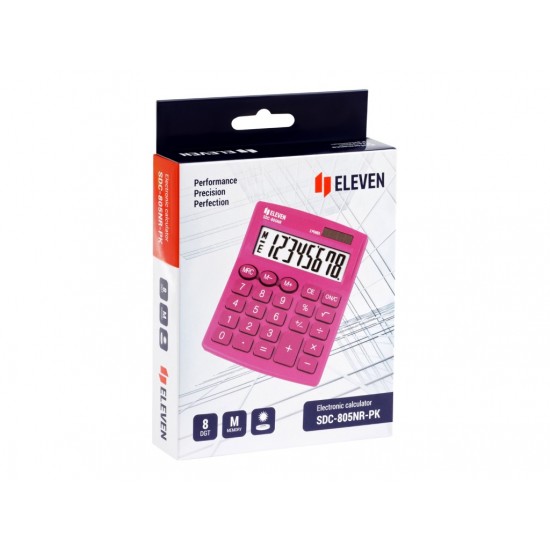 Calculator de birou 8 digiți , 120 x 105 x 21 mm, Eleven SDC-805 Calculator de birou 8 digiți , 120 x 105 x 21 mm, Eleven SDC-805
