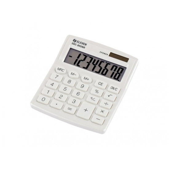 Calculator de birou 8 digiți , 120 x 105 x 21 mm, Eleven SDC-805 Calculator de birou 8 digiți , 120 x 105 x 21 mm, Eleven SDC-805