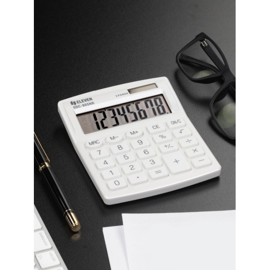 Calculator de birou 8 digiți , 120 x 105 x 21 mm, Eleven SDC-805