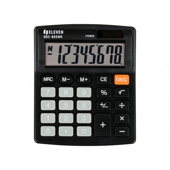 Calculator de birou 8 digiți, 120 x 105 x 21 mm, Eleven SDC-805NR