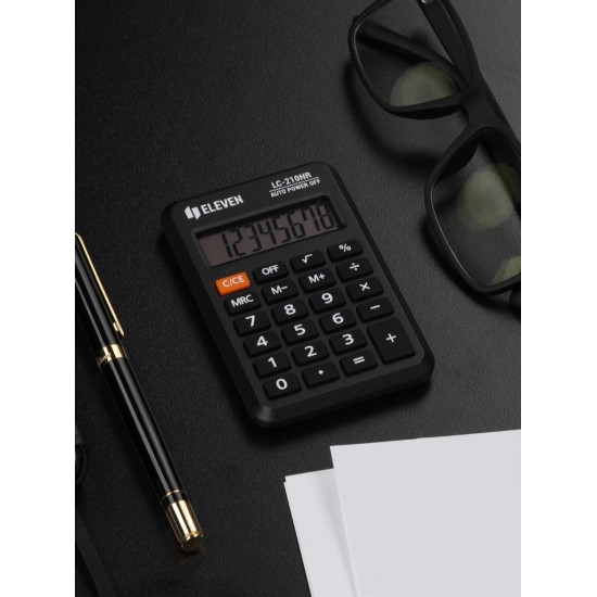 Calculator de buzunar 8 digiți, 98 x 62 x 10 mm, Eleven LC-210NR